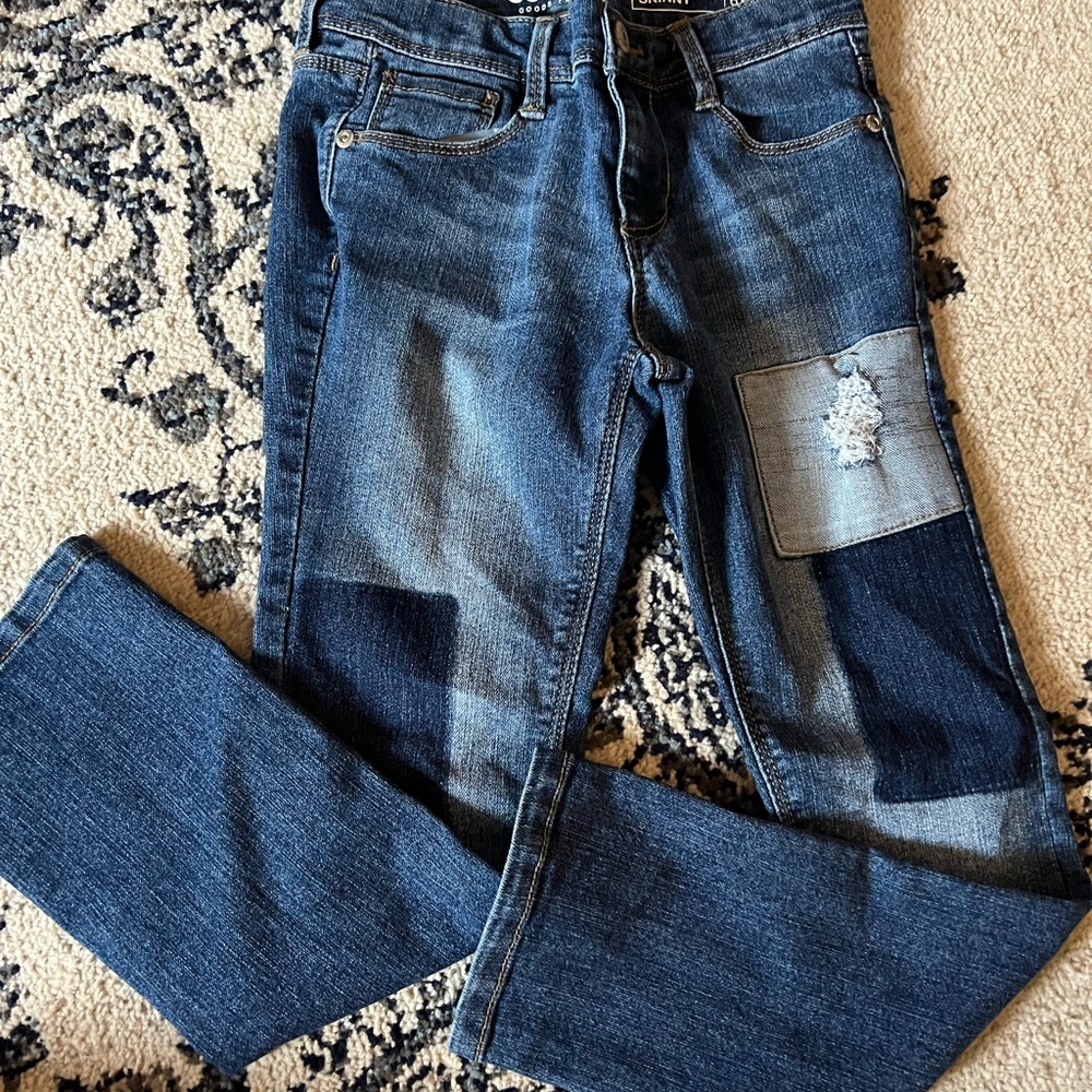 5/$25 Denim Patchwork Jeans